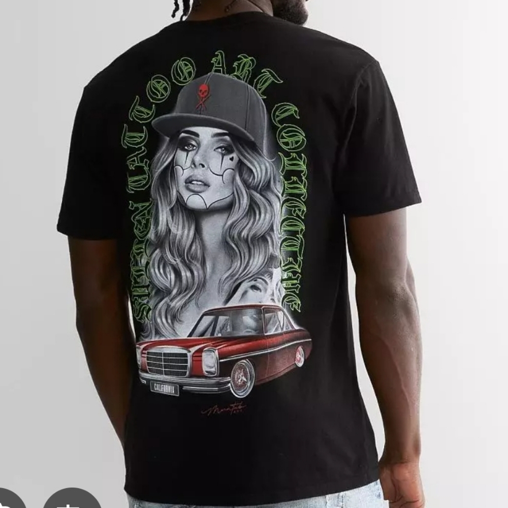 Men's Black Graphic T-Shirt